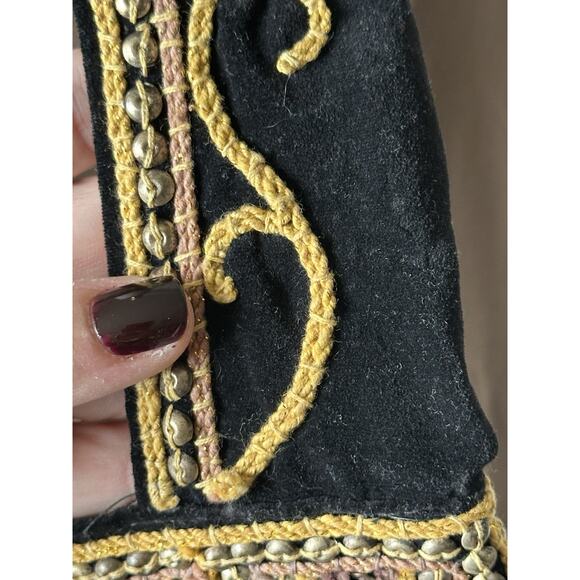 VTG 1970s Handmade Sequin & Beaded Thai Burmese Tapestry Hobo Peacock Kalaga Bag - Picture 14 of 15